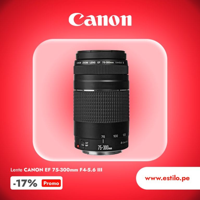LENTE CANON EF 75-300mm F4-5.6 III, TELEFOTO, SLR Fotografía Lentes Canon Lentes EF