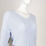 Chompa Mariposa Azul Claro Moda Mujer Capas y Chompas Hilo y Tejidos