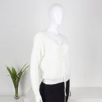 Chompa Mariposa Blanco Moda Mujer Capas y Chompas Hilo y Tejidos