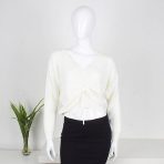Chompa Mariposa Blanco Moda Mujer Capas y Chompas Hilo y Tejidos