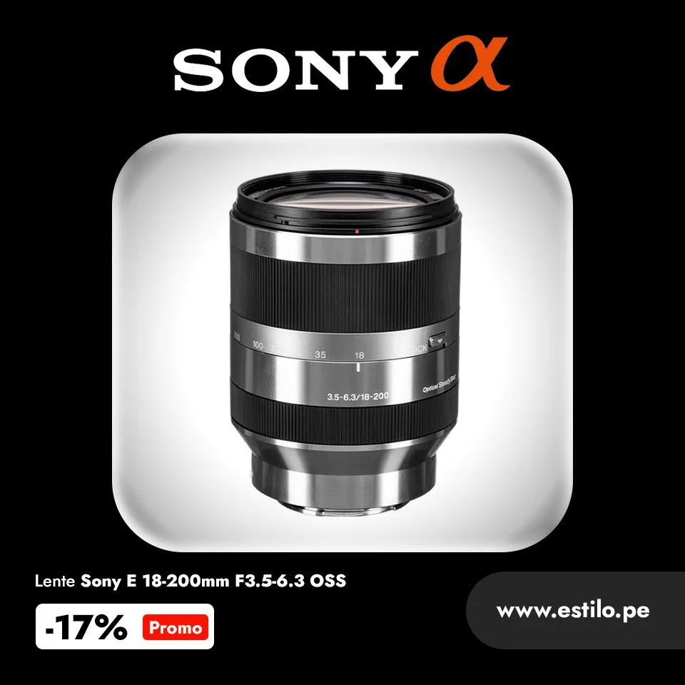 ソニー SONY E 3.5-6.3 / 18-200 OSS #216b Sony 18-200mm f3.5