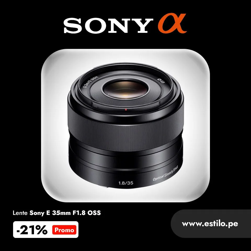 【美品】SONY SEL35F18 E 35mm F1.8 OSS APS-C E 35mm F1.8 OSS | SEL35F18 | Sony Singapore