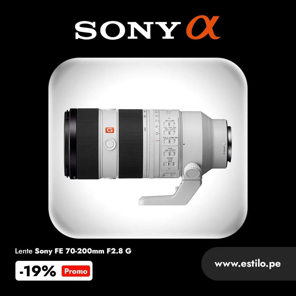 LENTE SONY FE 70-200mm F2.8 G MASTER OSS – SEL70200GM Fotografía Lentes Sony Lentes APS-C Zoom