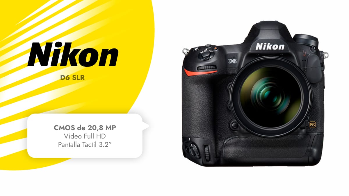 CÁMARA NIKON D6 SLR TIENDA ESTILO