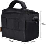 Funda de hombro para cámara compacta FOSOTO con funda impermeable para lluvia compatible con Canon EOS M50 PowerShot SX420 SX430 SX70 SX50 SX30IS Sony a6400 RX10 DSC-H300 Nikon Coolpix P900 - Imagen 4